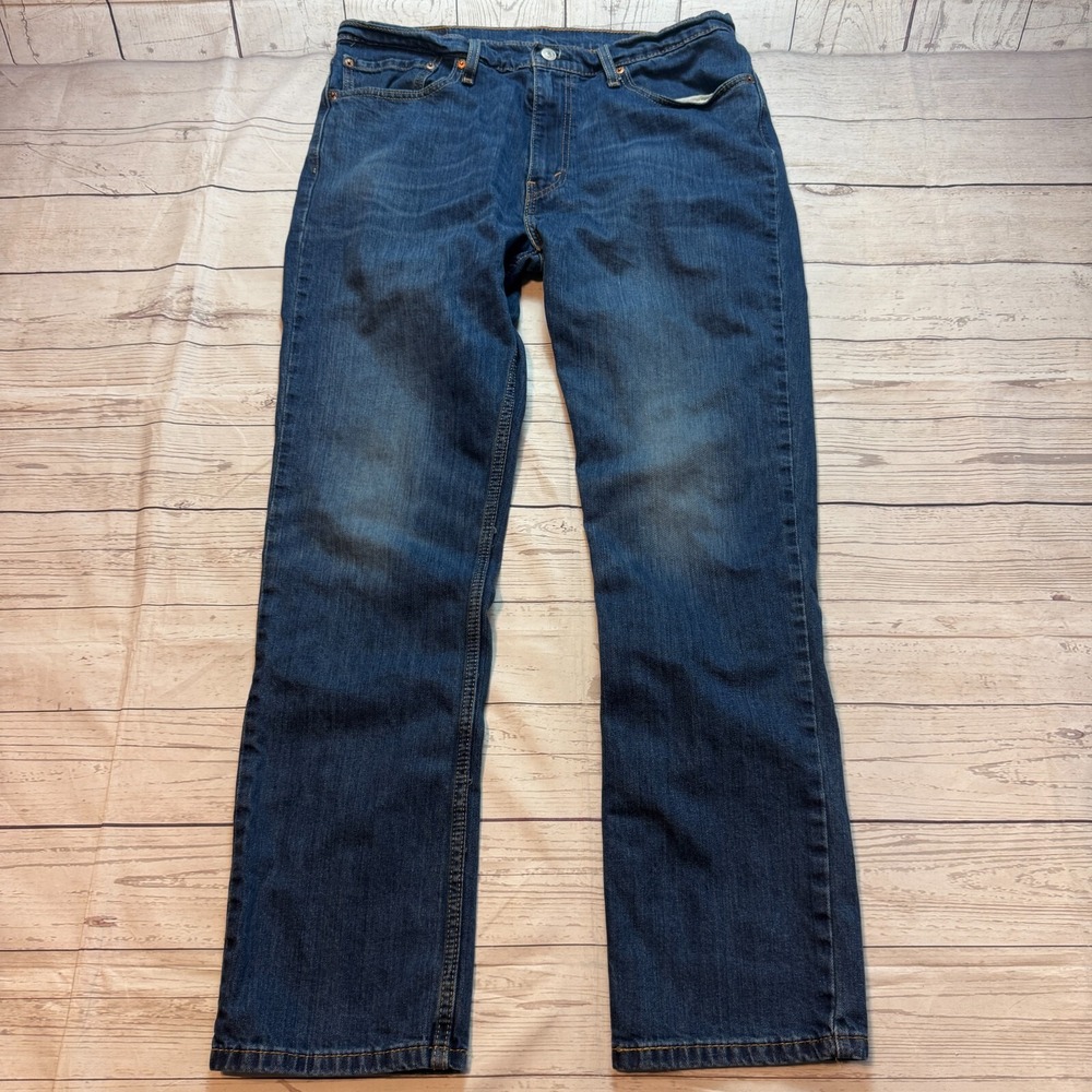 Levis 511 Jeans Blue Denim‎ Pants Distressed Men's Size 36x32 (Fits 34x30)